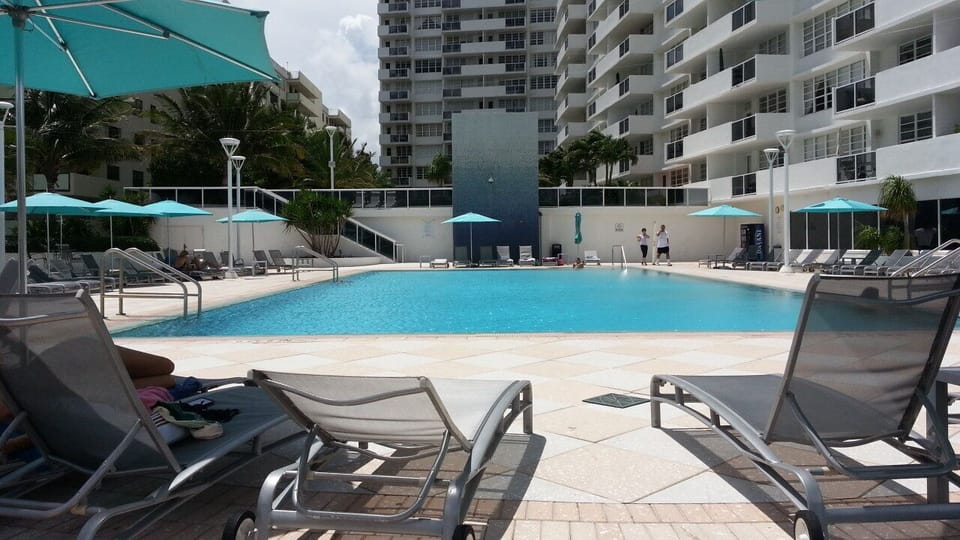 Pool at water level
