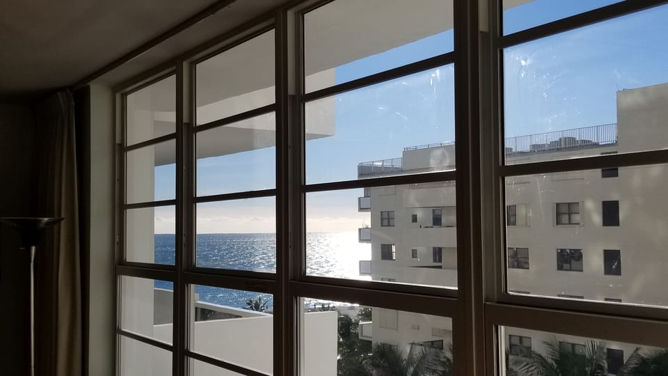 View with New hurricane/sound proof windows
