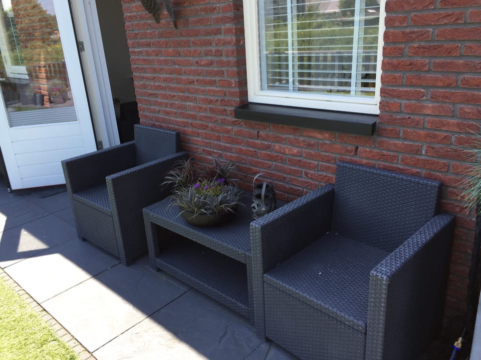 Outside lounge area