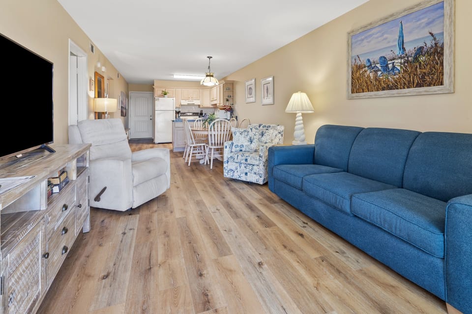 Condo, 2 Bedrooms | Living area | Flat-screen TV, DVD player