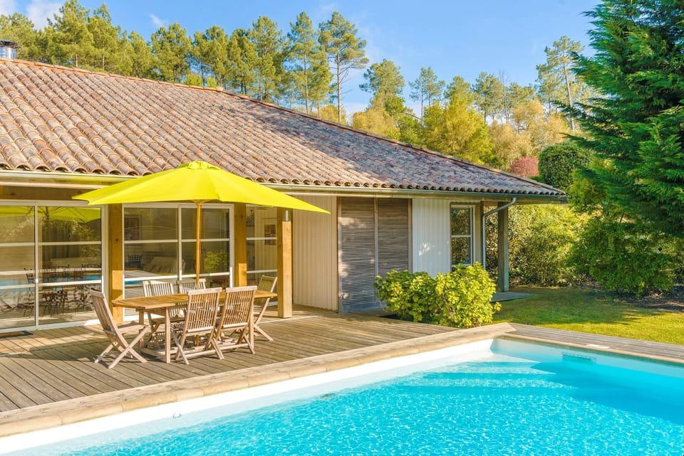 Take in gorgeous views while lounging around the on-site outdoor pool.