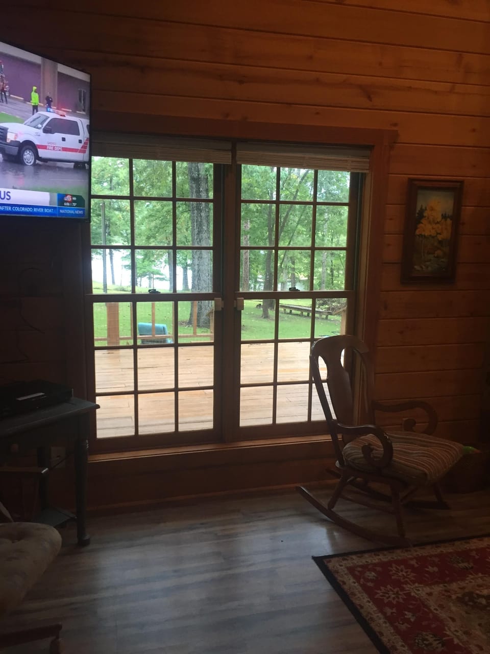 Lake view from living room