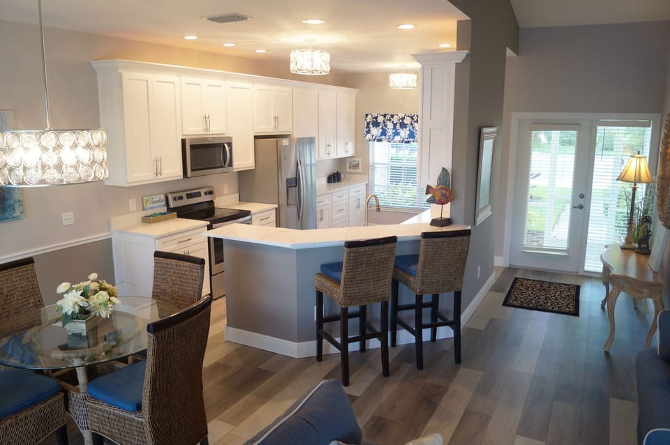 Remodeled Kitchen - cupboards, countertops, lighting, floors
