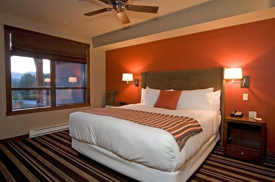 Get a good night's sleep in the master bedroom.