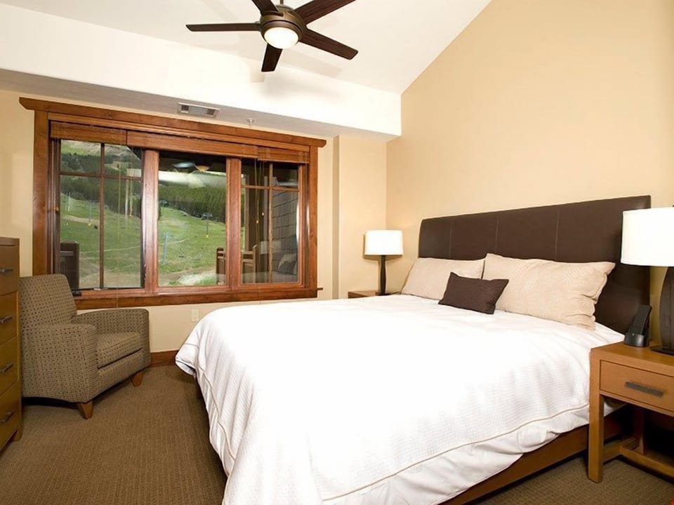 Drift to sleep in the comfortable King or Queen bed.
