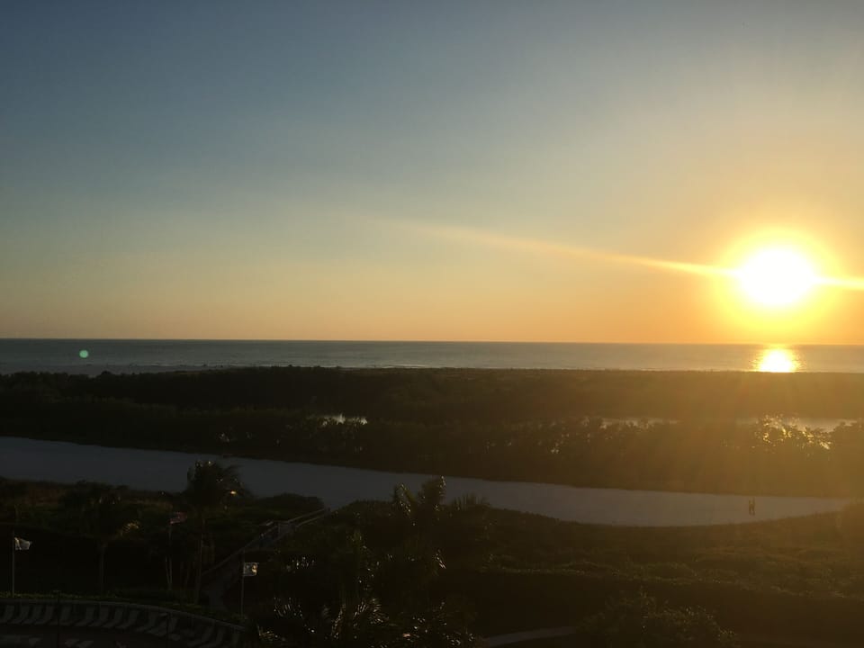 View from the Balcony at Sunset