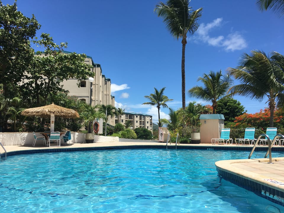 On site pool.   Steps away.  
