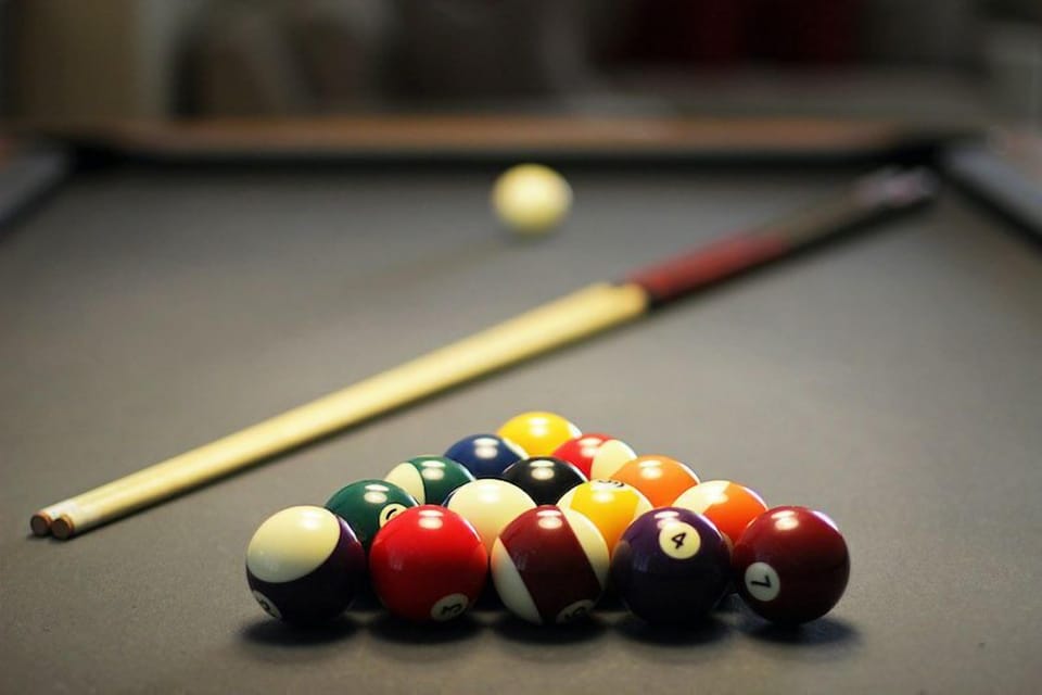 Enjoy a fun game of pool with friends and family.