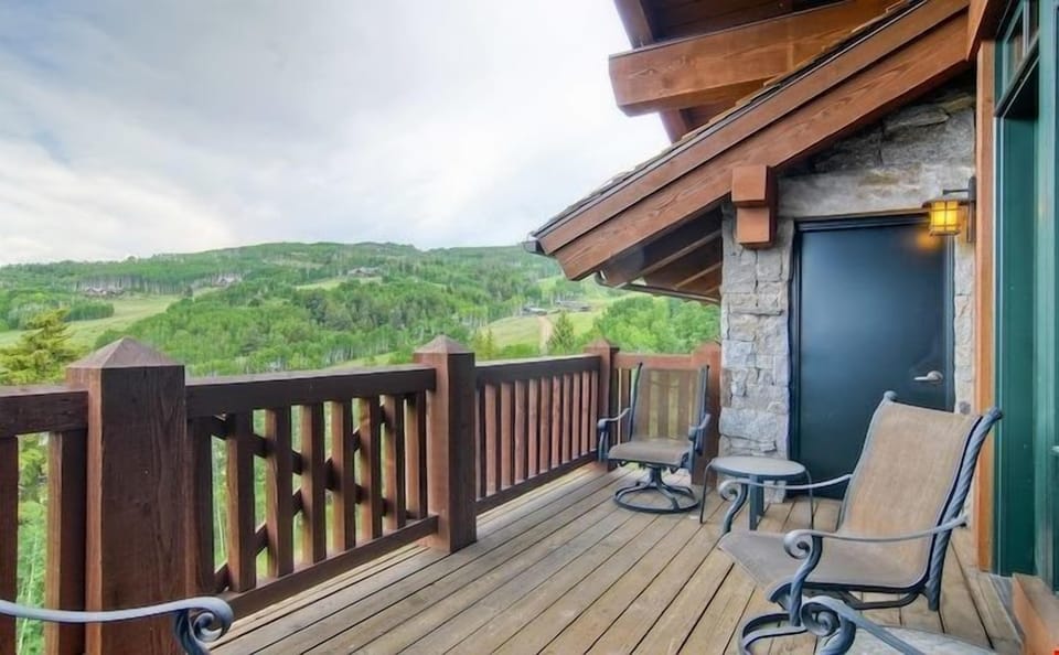 Breathe in the fresh alpine air from your private balcony.