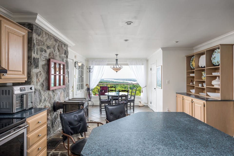 Kitchen - fully equipped - appliances and disposables; Wood Stove