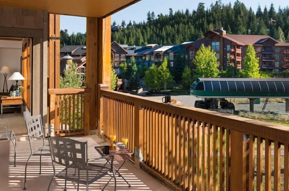 Soak in the views from your private balcony.