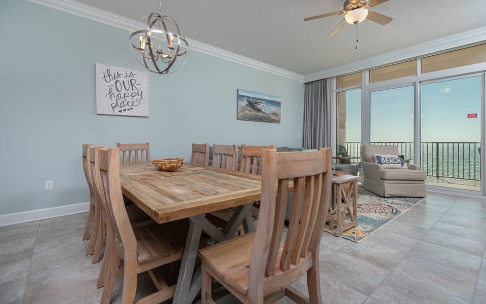 Savor a family meal or enjoy a fun game night with beach views and create lasting memories with loved ones