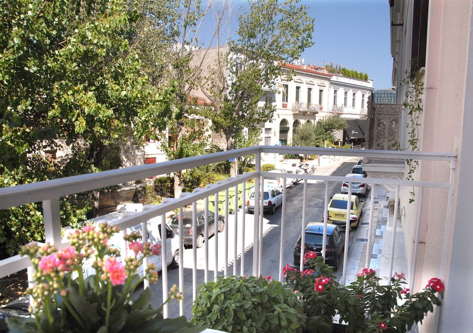 The view from the front balcony.