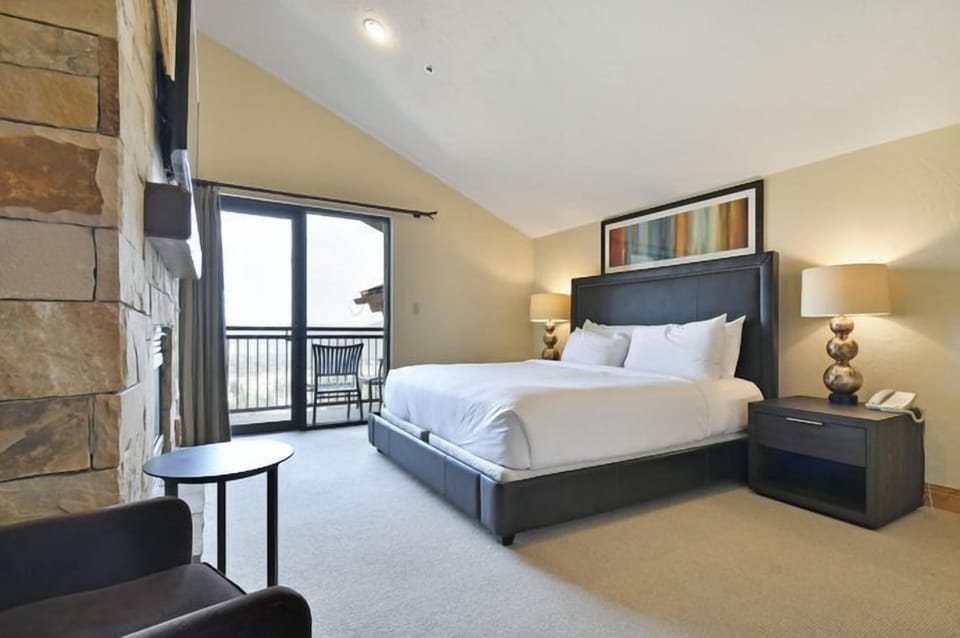 Get a good night's sleep in the master bedroom.