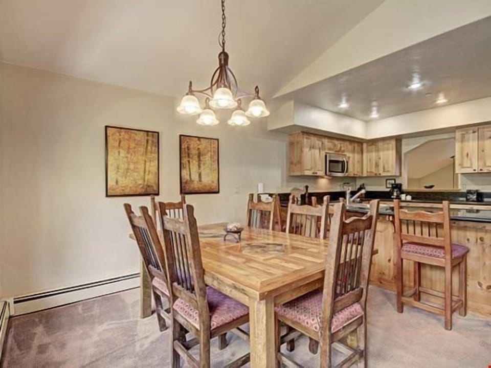Enjoy dining together or entertain at the dining room table.