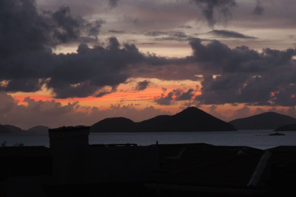 Sunset from condo patio