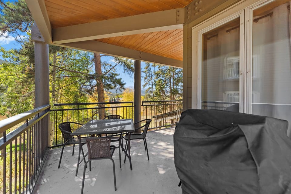 Private balcony with outdoor seating