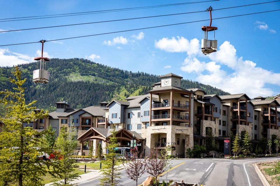 Breathe in the fresh mountain air and watch the lifts carrying adventurers to new heights.