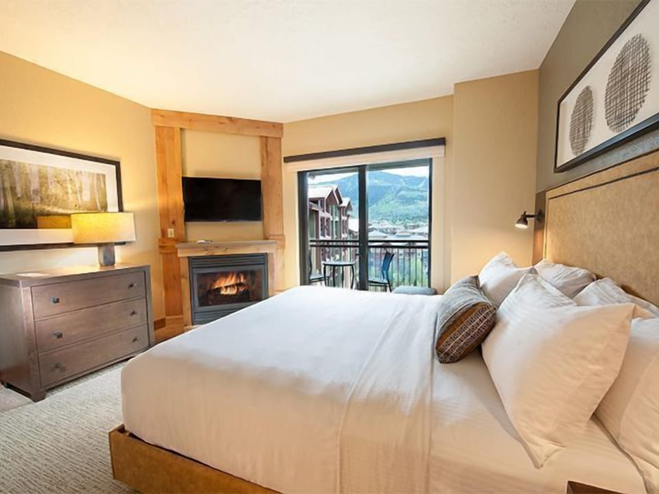 Get a good night's rest in the master bedroom.