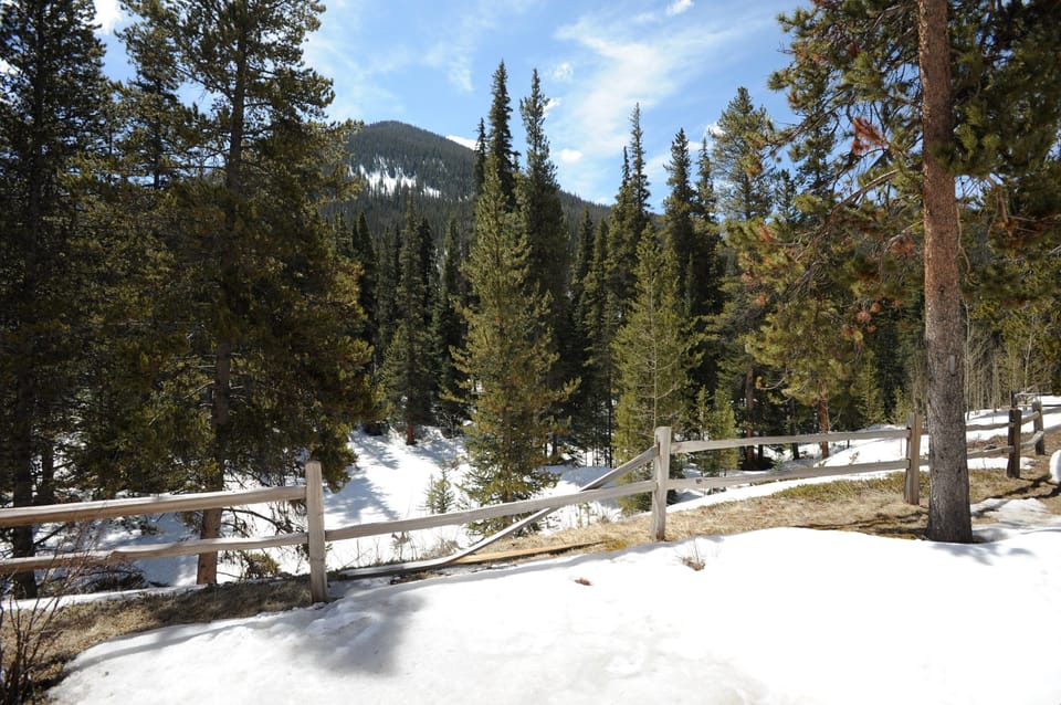 Enjoy mountain views from the condos.