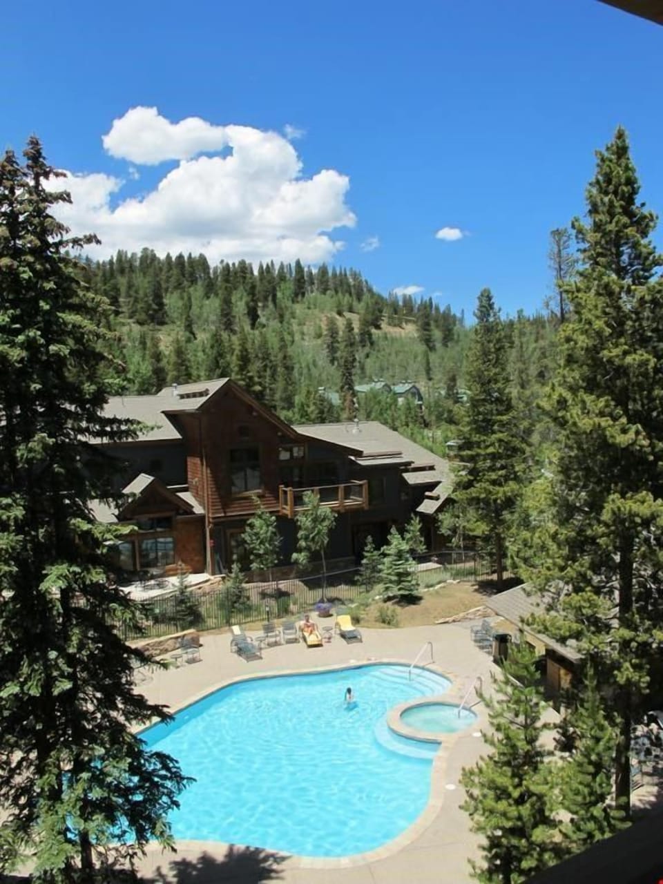 Relax one afternoon in the outdoor pool and hot tub.