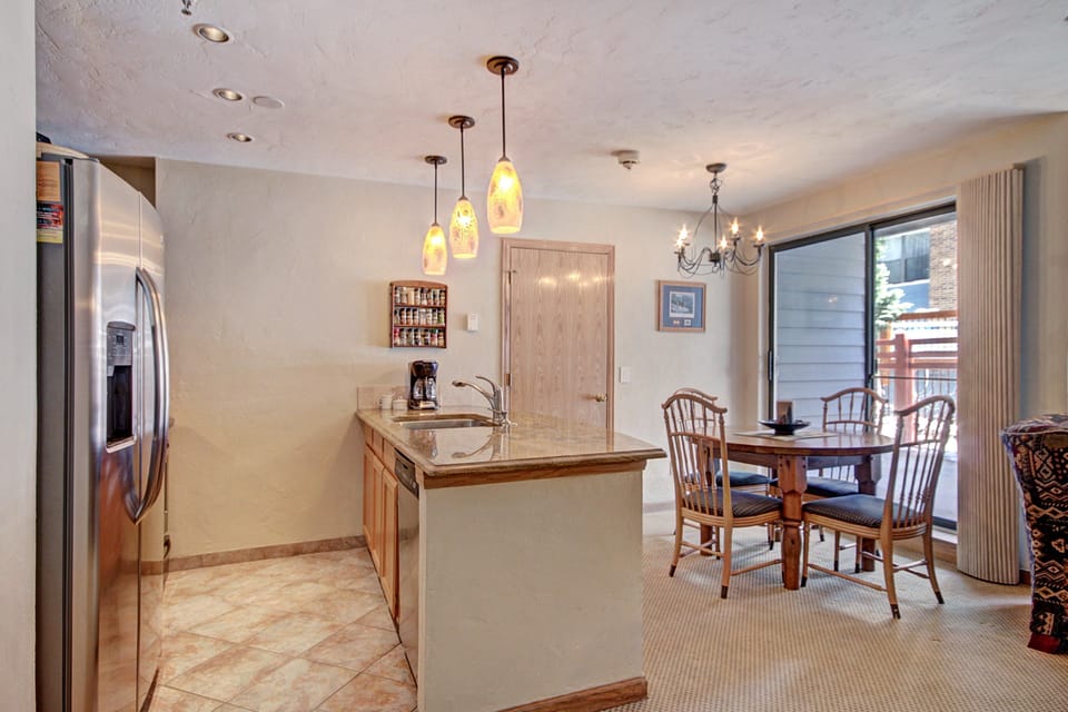 Enjoy access to your private balcony or deck right from the dining room.
