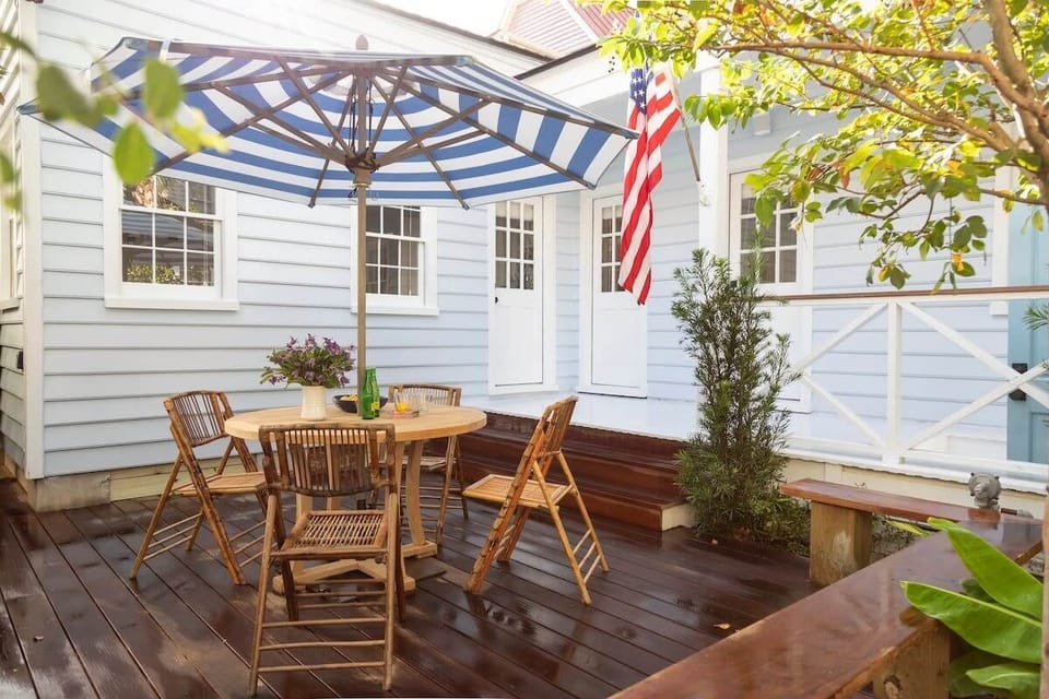 Outdoor dining area