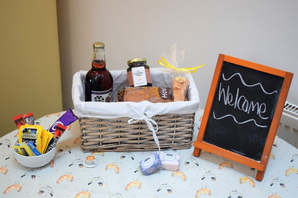 A very warm welcome awaits you and a few local treats too :)