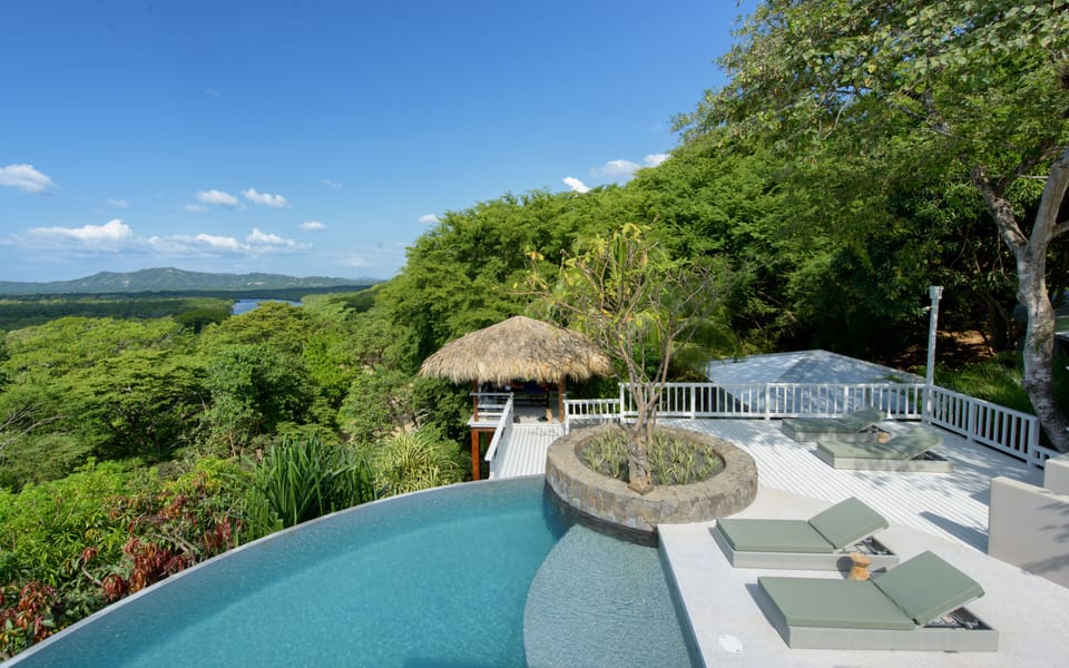 Swimming pool with a view