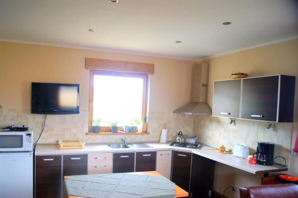 Apartment (Apart 1) | Private kitchen | Fridge, microwave, oven, stovetop