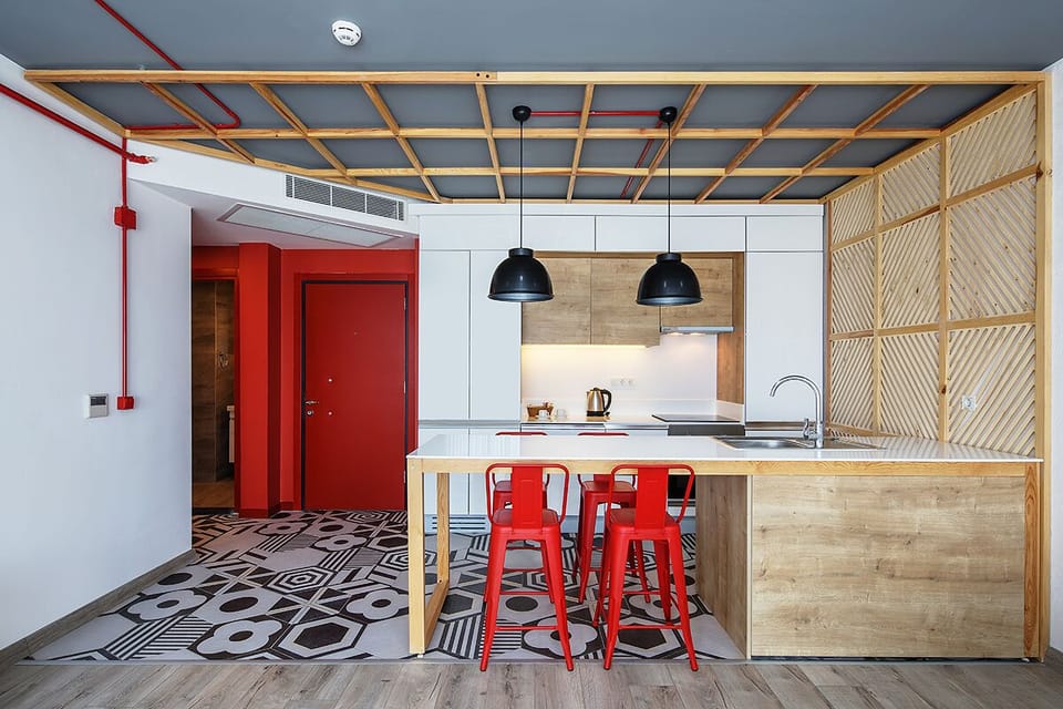 Grand Suite, 2 Bedrooms, City View | Private kitchen | Full-size fridge, stovetop, cookware/dishes/utensils, paper towels