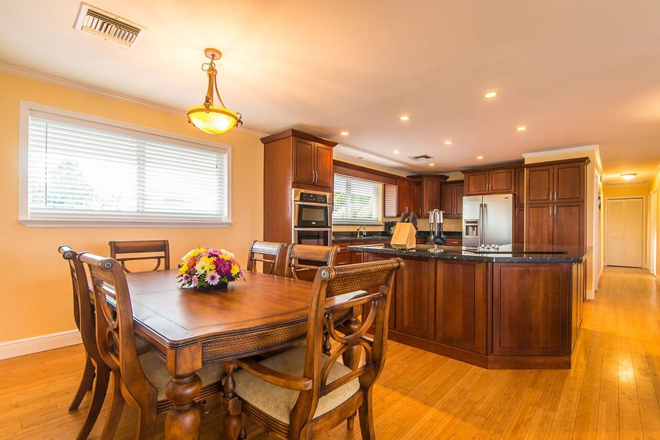 Family-style dining space with open concept for effortless entertaining.