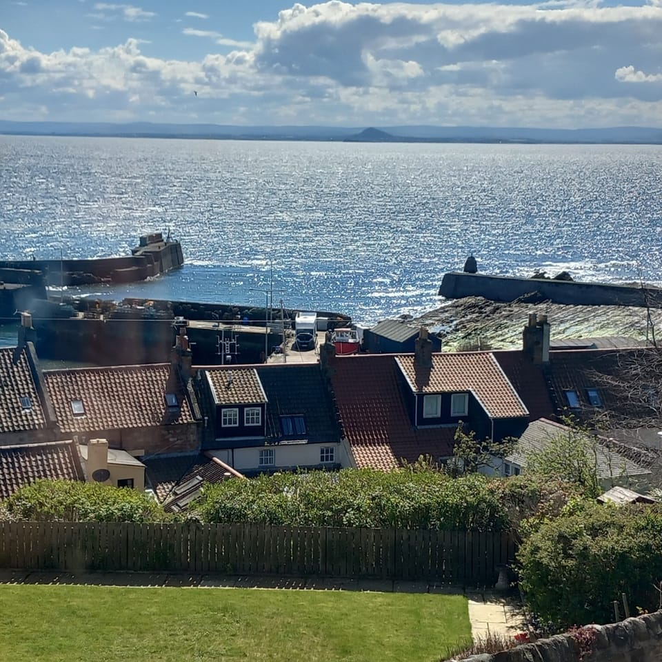 View over to Bass Rock and East Lothian