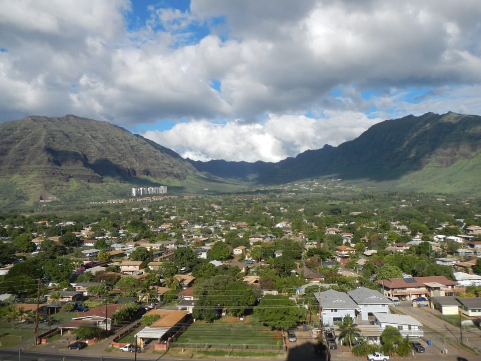  "Makaha Valley Toward the mountains and Mt Ka'ala"
View from the Condo