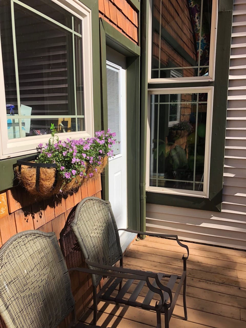 Side porch - you can literally follow the sun around the house 