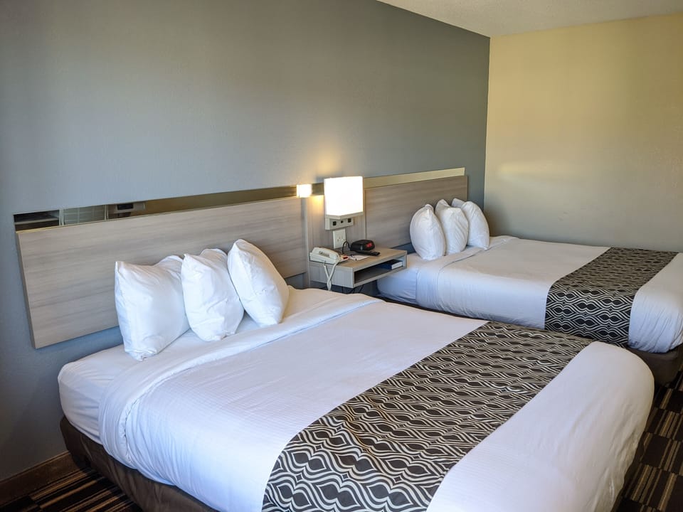Standard Room, 2 Queen Beds | Hypo-allergenic bedding, pillowtop beds, desk, laptop workspace