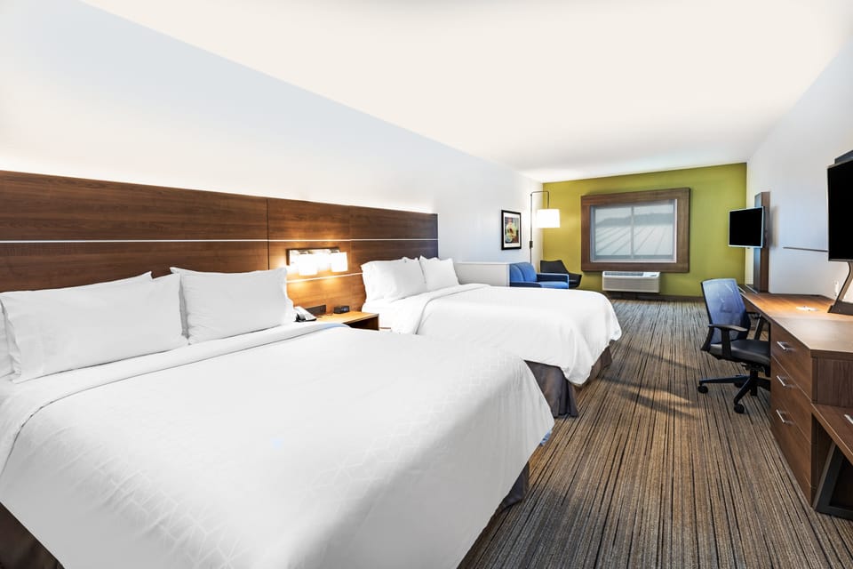 Standard Room, 2 Queen Beds, Accessible (Comm, Mobil Roll Shwr) | Down comforters, in-room safe, desk, blackout drapes