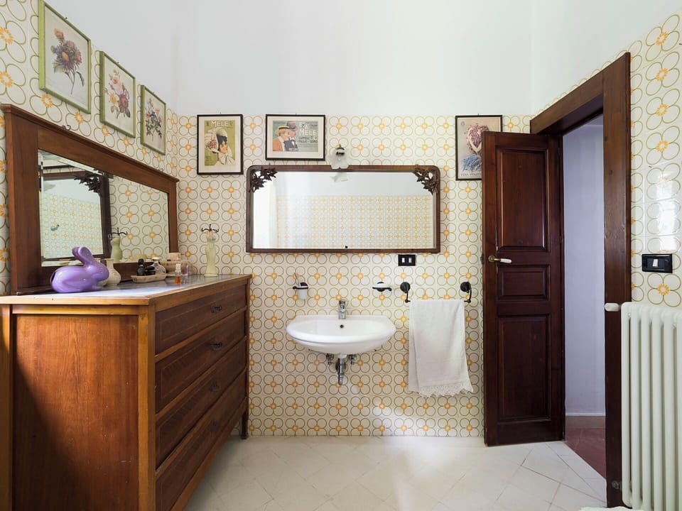 One of the bathrooms