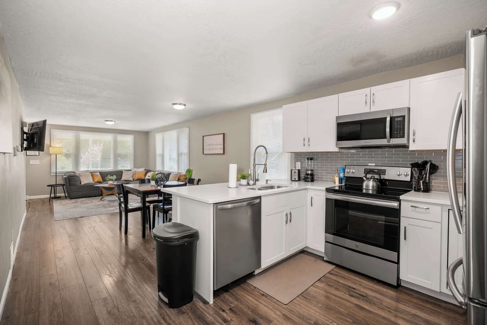 Kitchen - Dining - Living Areas