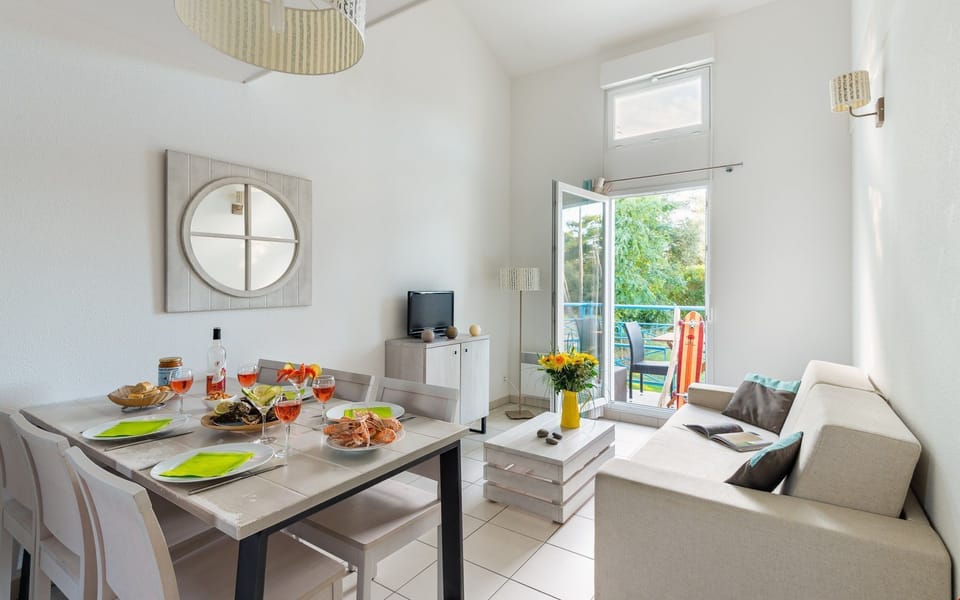 Relax and unwind in the cozy, well-appointed living room.