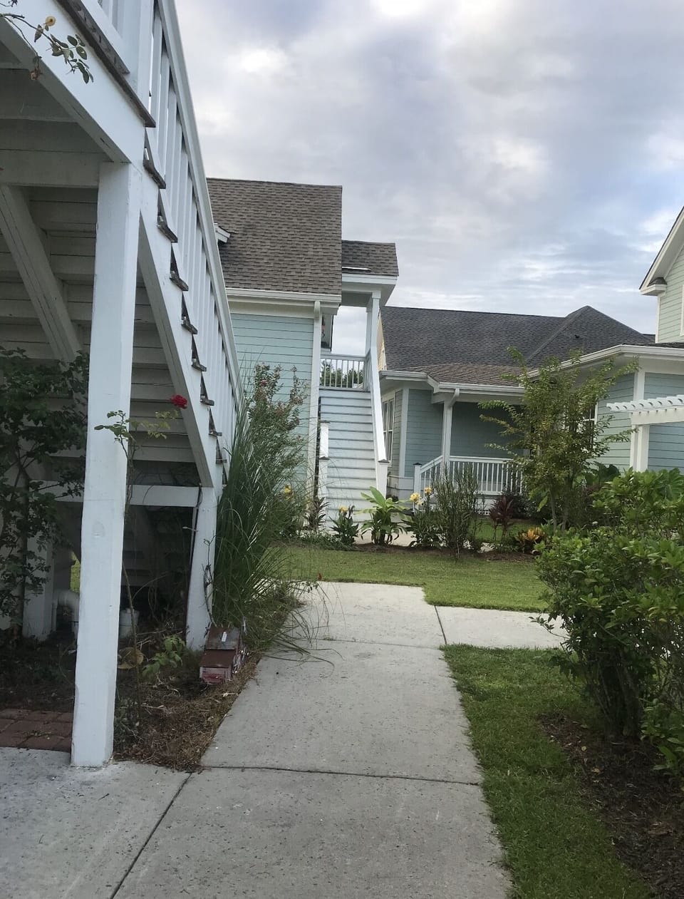 Quiet neighborhood with parking just steps away!