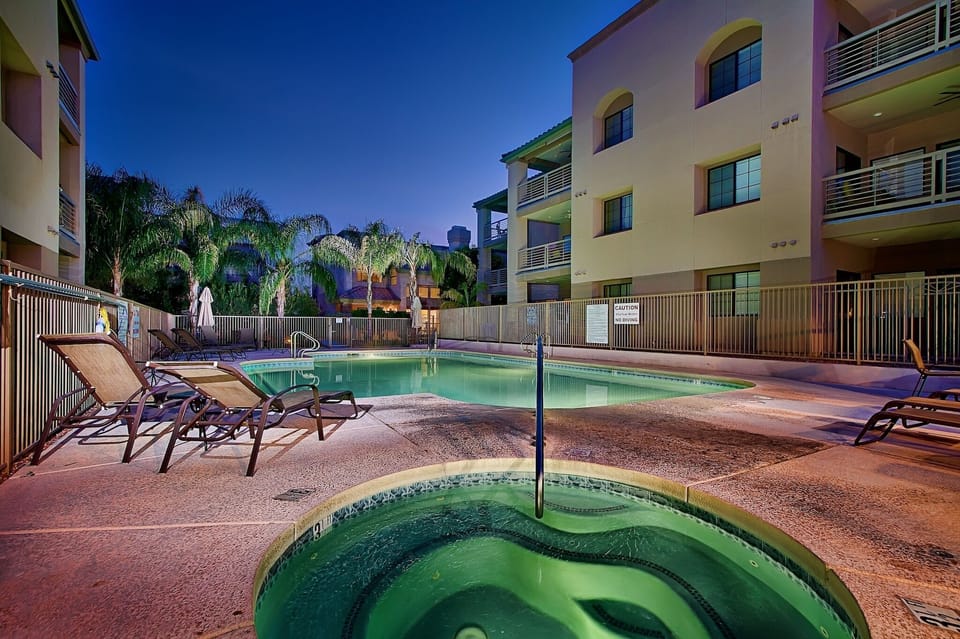 Enjoy resort style amenities without resort fees! Relaxing heated pool and spa.