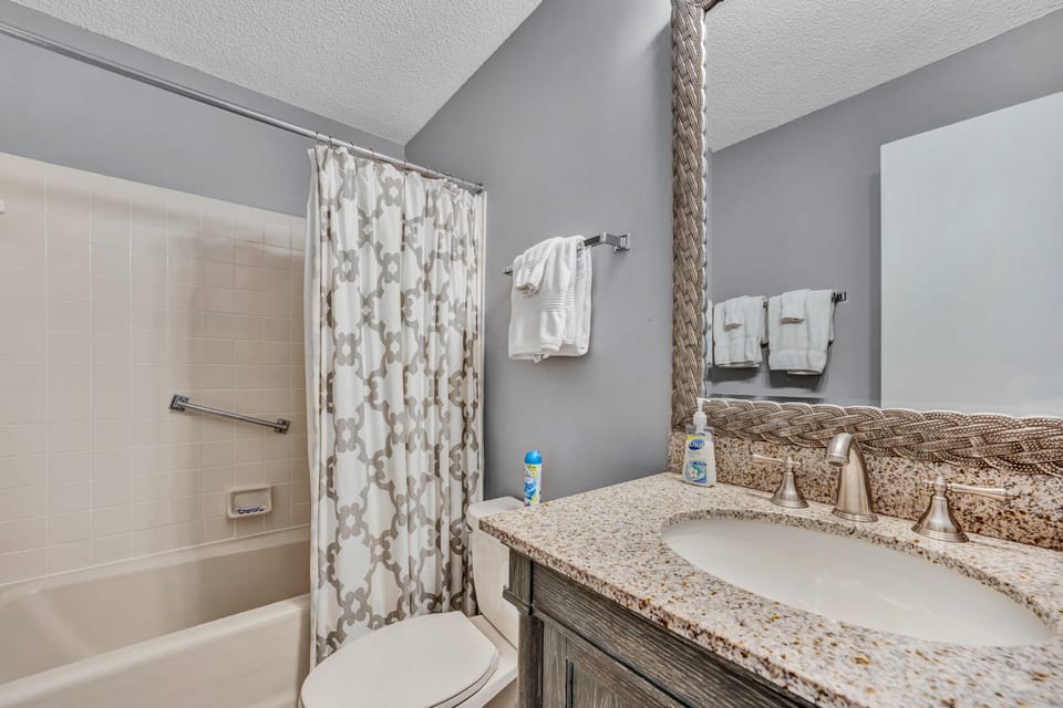 Bathroom on main level.