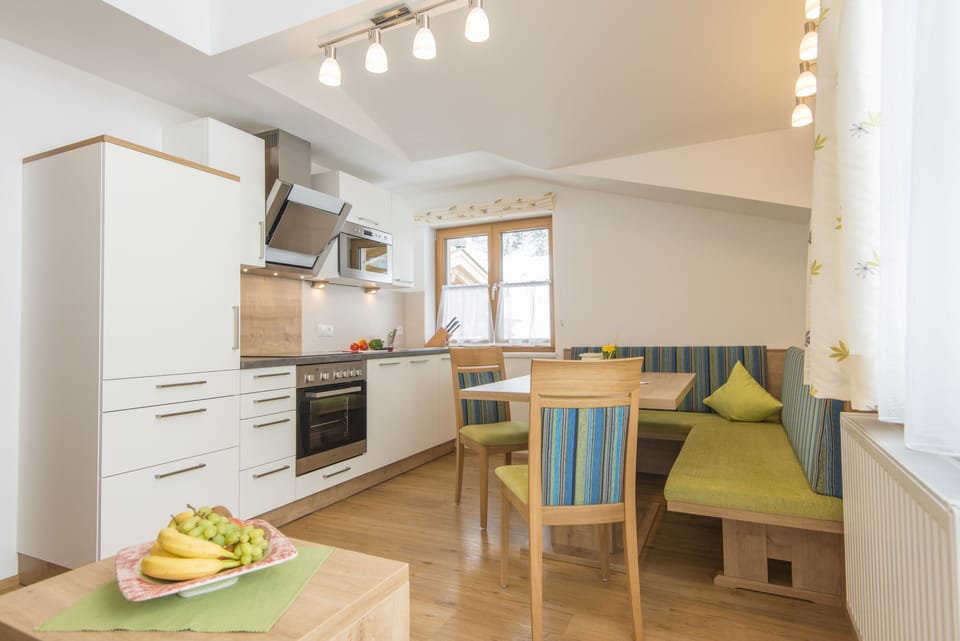 Apartment (Stubnerblick) | Private kitchen | Fridge, oven, stovetop, dishwasher