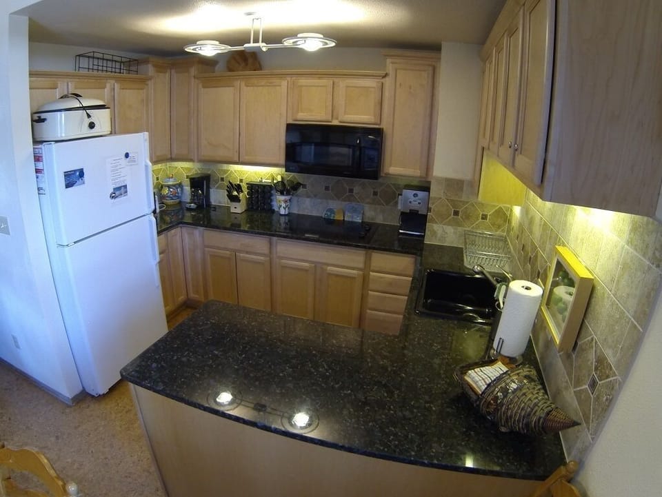 Plenty of counter space makes cooking for your group easy.