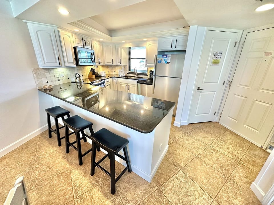 Fully stocked kitchen
