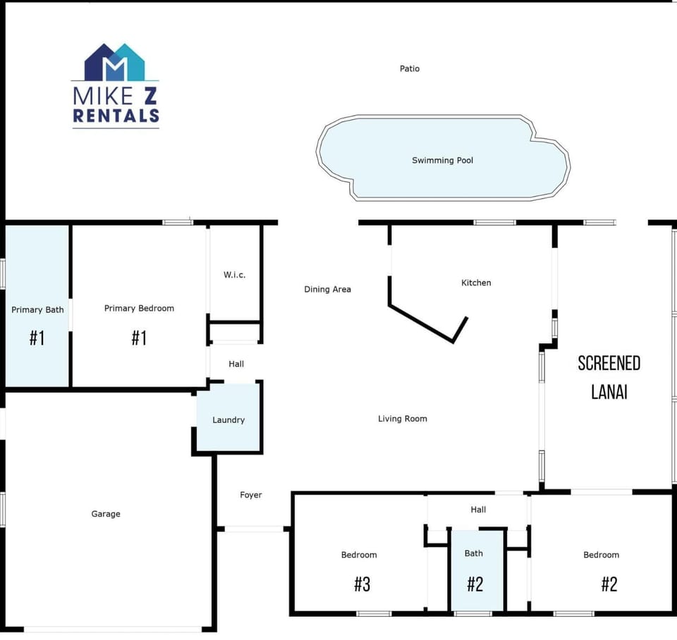 The floor plan of our home