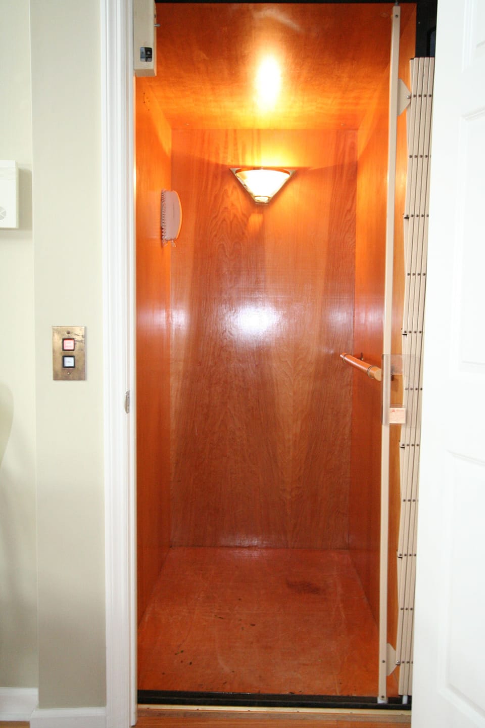 Elevator-wheelchair accessible and great for luggage and grocery trips.