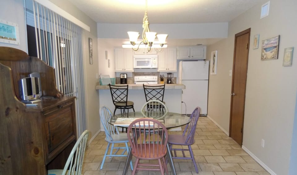 Dining room and kitchen