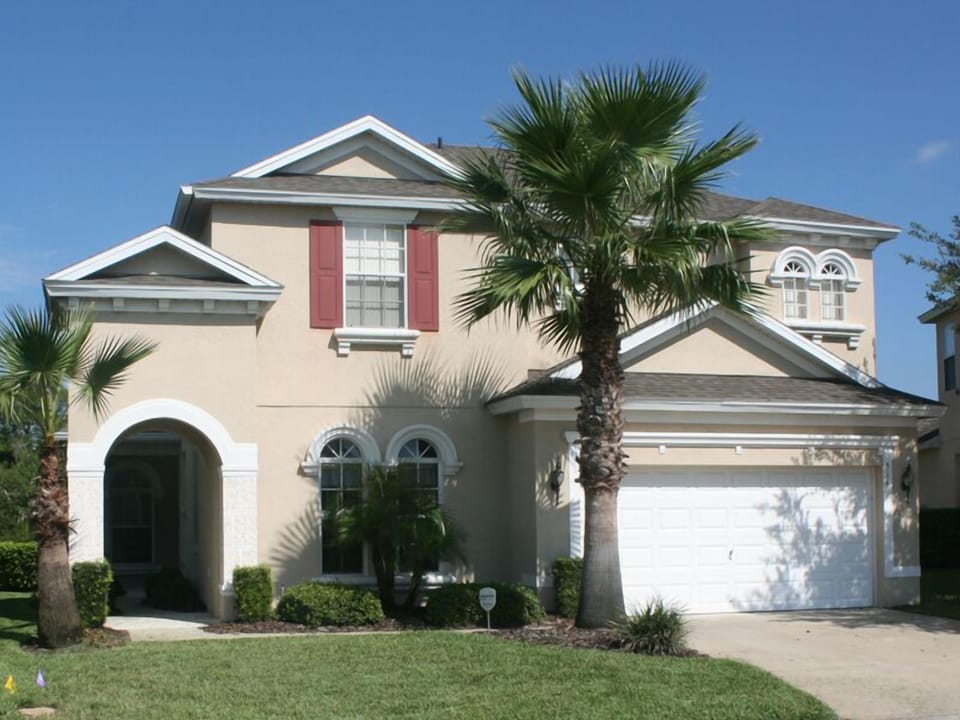 Front view of villa